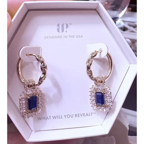 Bomb Party Jewelry - Beautiful Sapphire Earrings